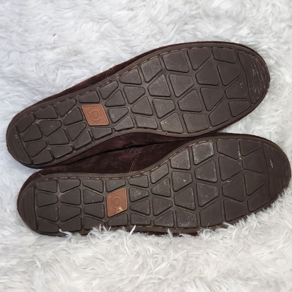 Born Sebra Brown Suede Slip On Shoes - Picture 5 of 9